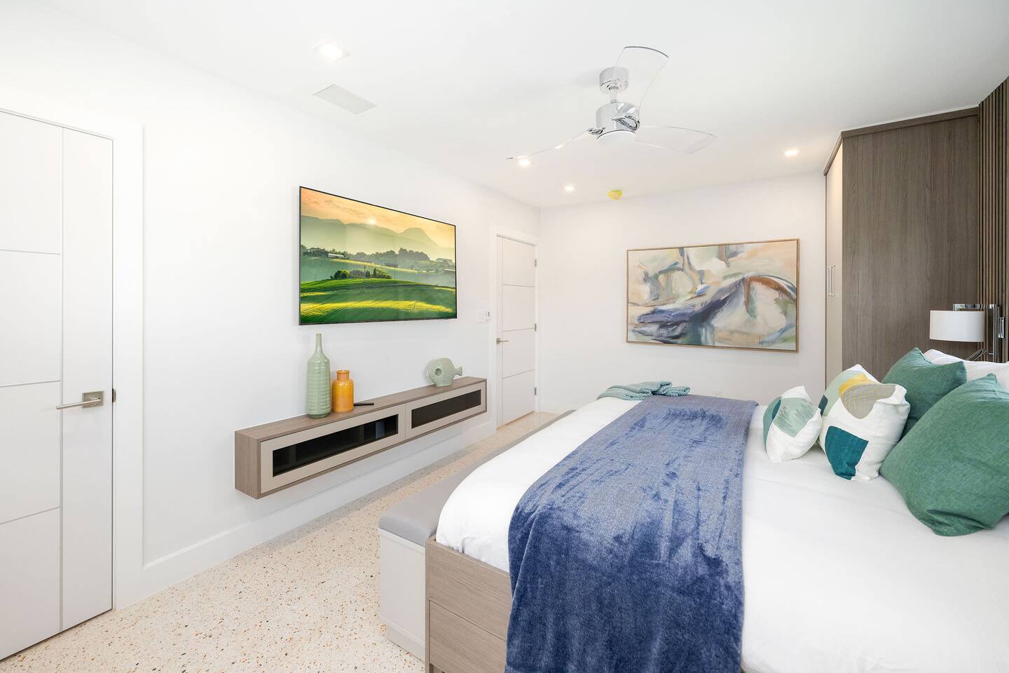All bedrooms have a wall-mounted Smart TV