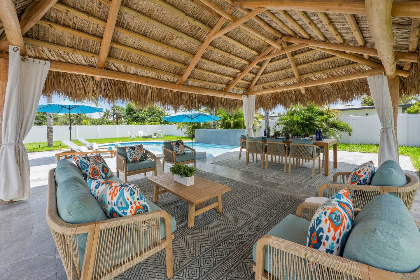 The perfect place to enjoy the lovely weather and quality time with your vacation crew