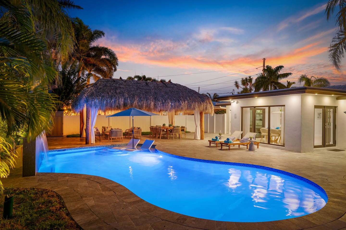 A safe and spacious pool area perfect for families and groups.