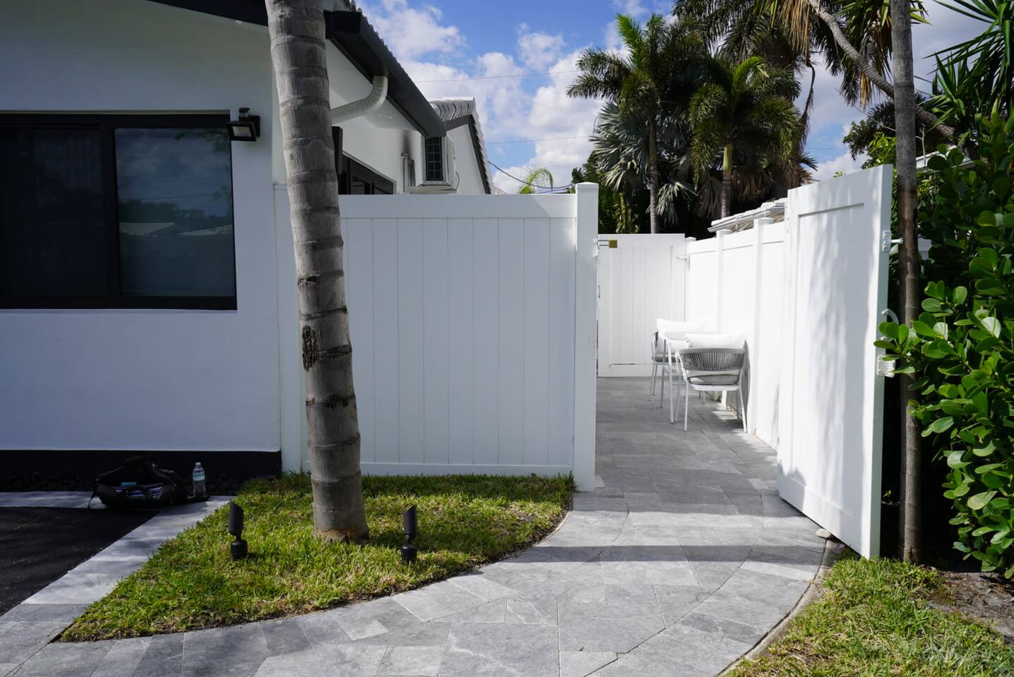 Private entrance separate from the home