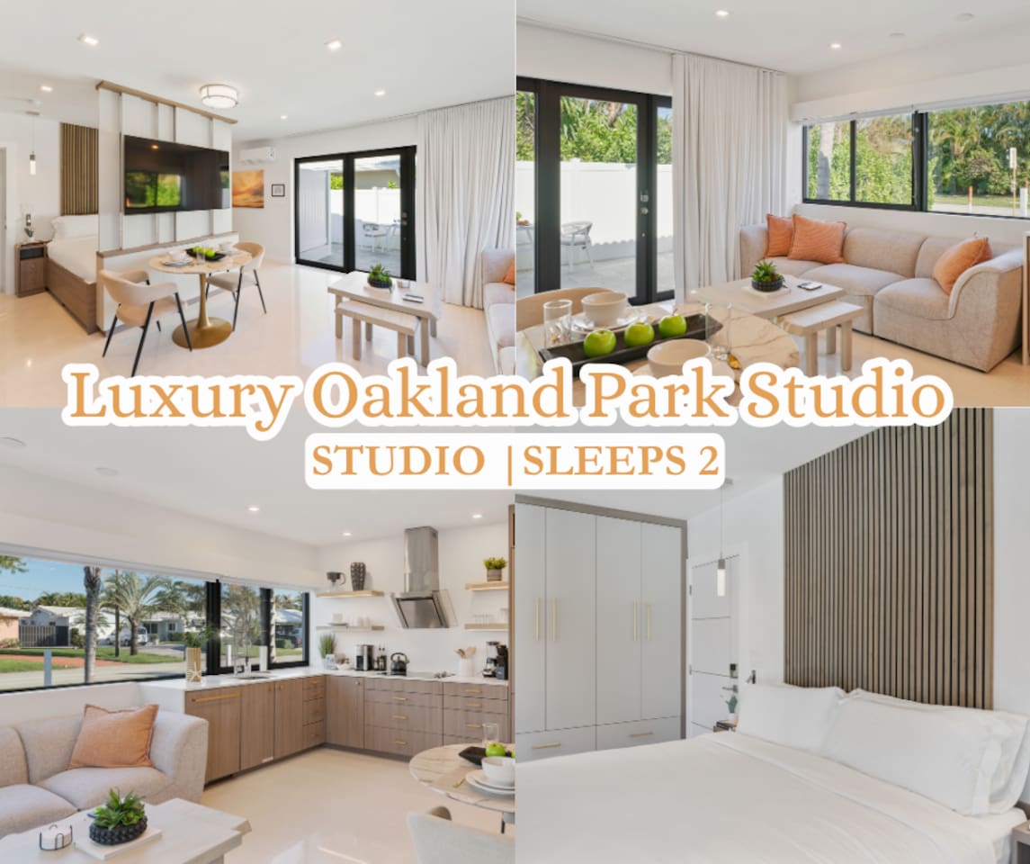 The open studio layout includes a charming dining nook for two, a Smart TV for entertainment, and a comfortable King bed tucked just beyond the living area.