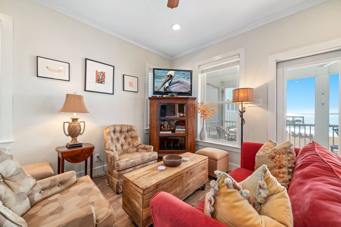 Wind down over a board game or movie after a day of adventure!