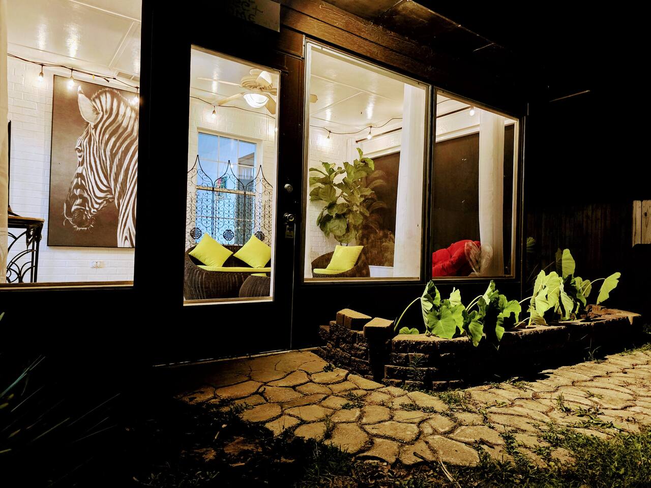 Full of light, tastefull decor, and its own TV; this is perhaps the most enjoyed space of the home!