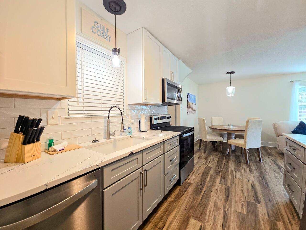 This beautiful kitchen is fully stocked and ready to host!