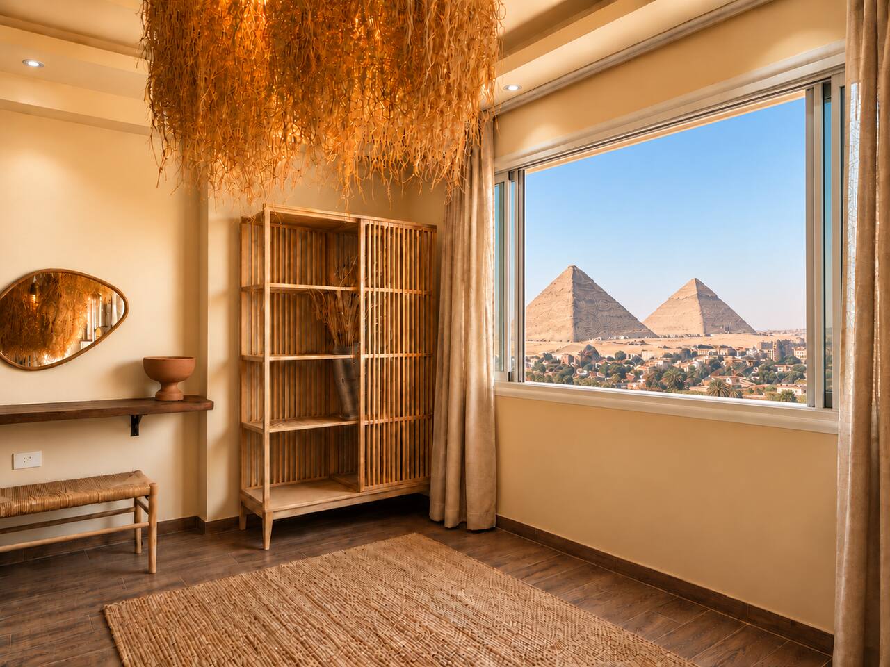 Open Pyramids view - one of a kind that is 1000s of years old.1e