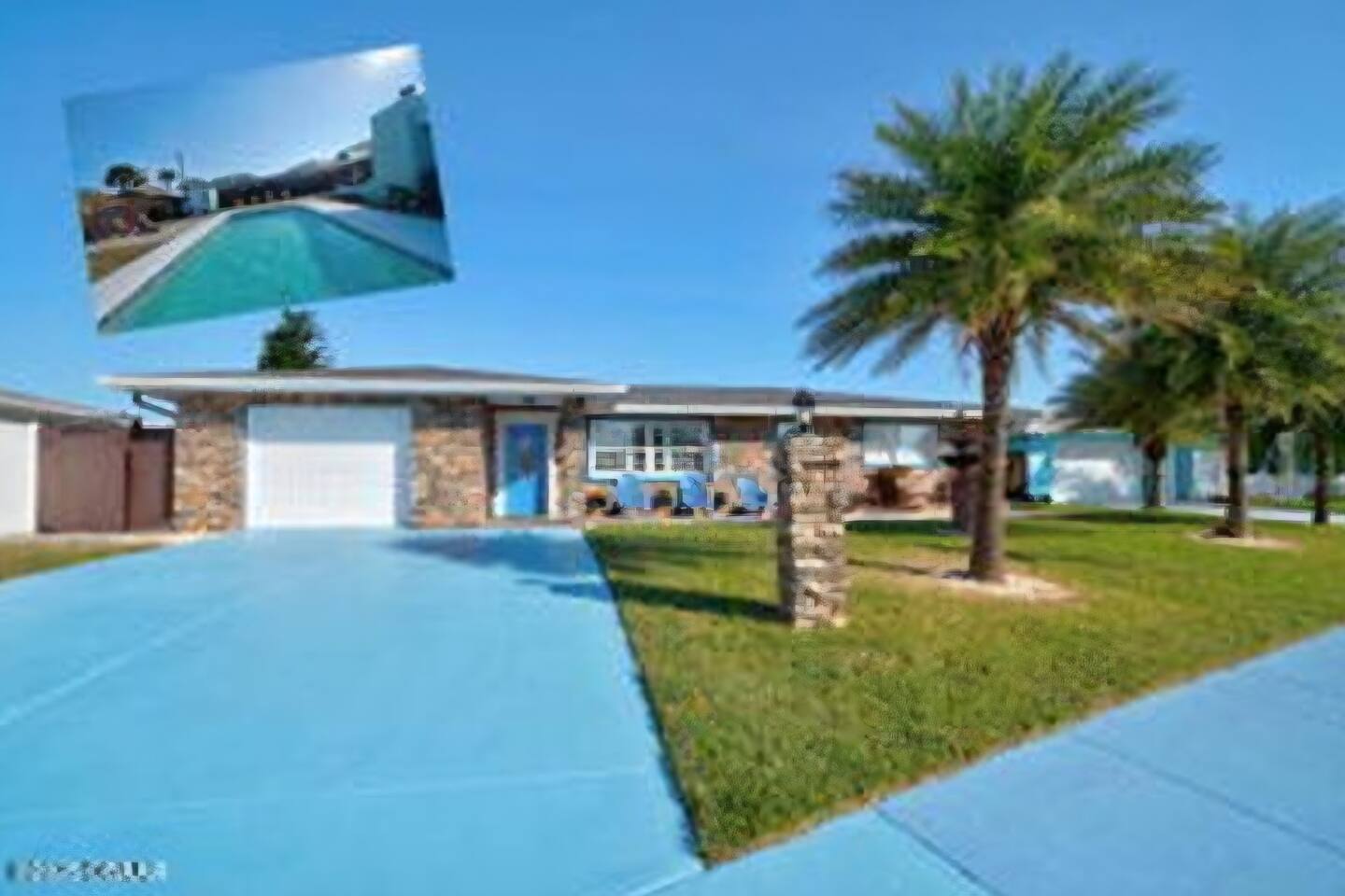 Ormond Beach Tropical beach house with pool