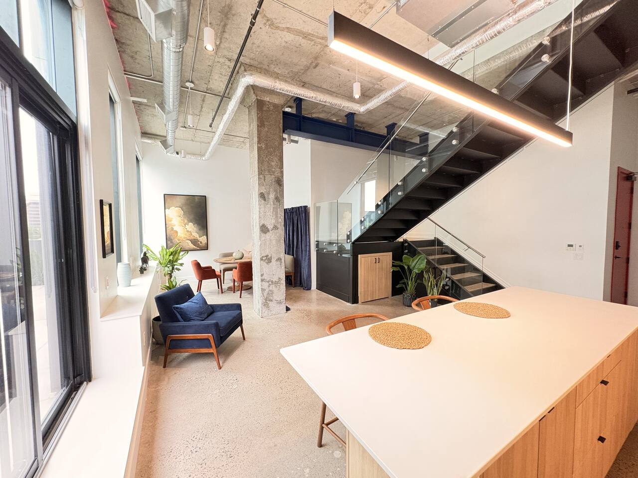 1 BR Industrial-Chic Penthouse Loft | City Views