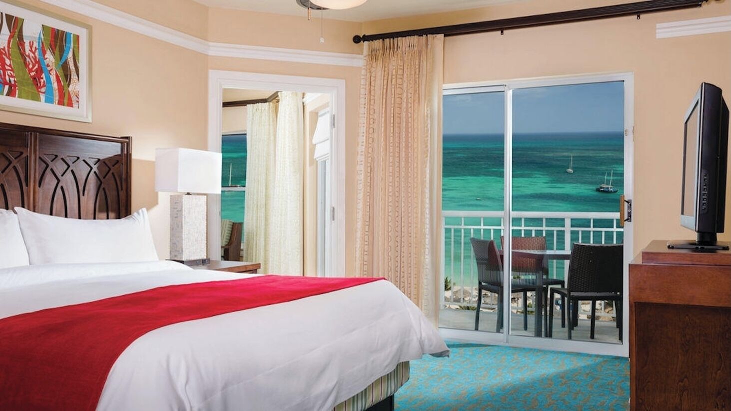 Aruba Surf Club Beachfront Resort Bedroom balcony