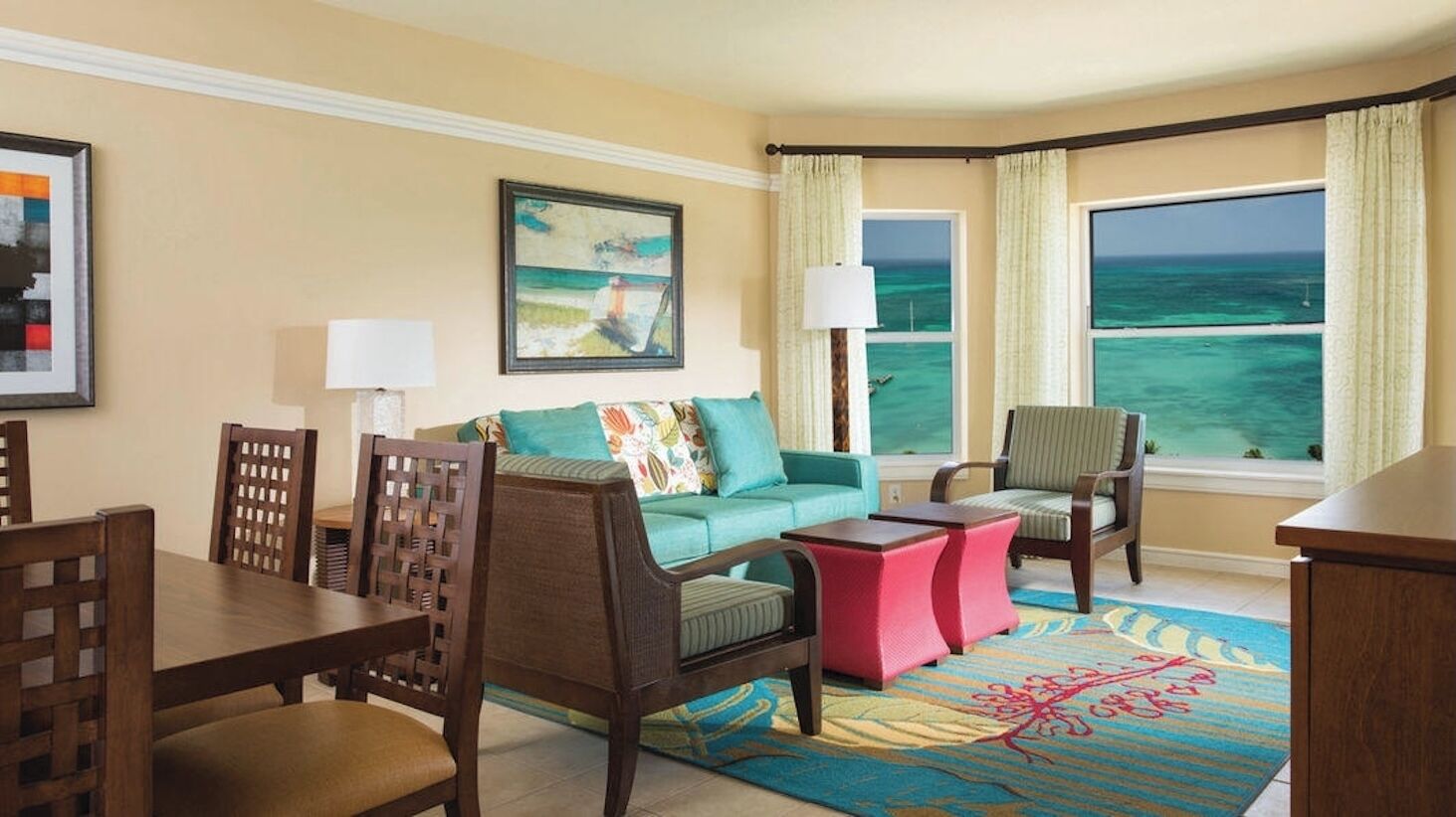 Aruba Surf Club Beachfront Resort Living Area