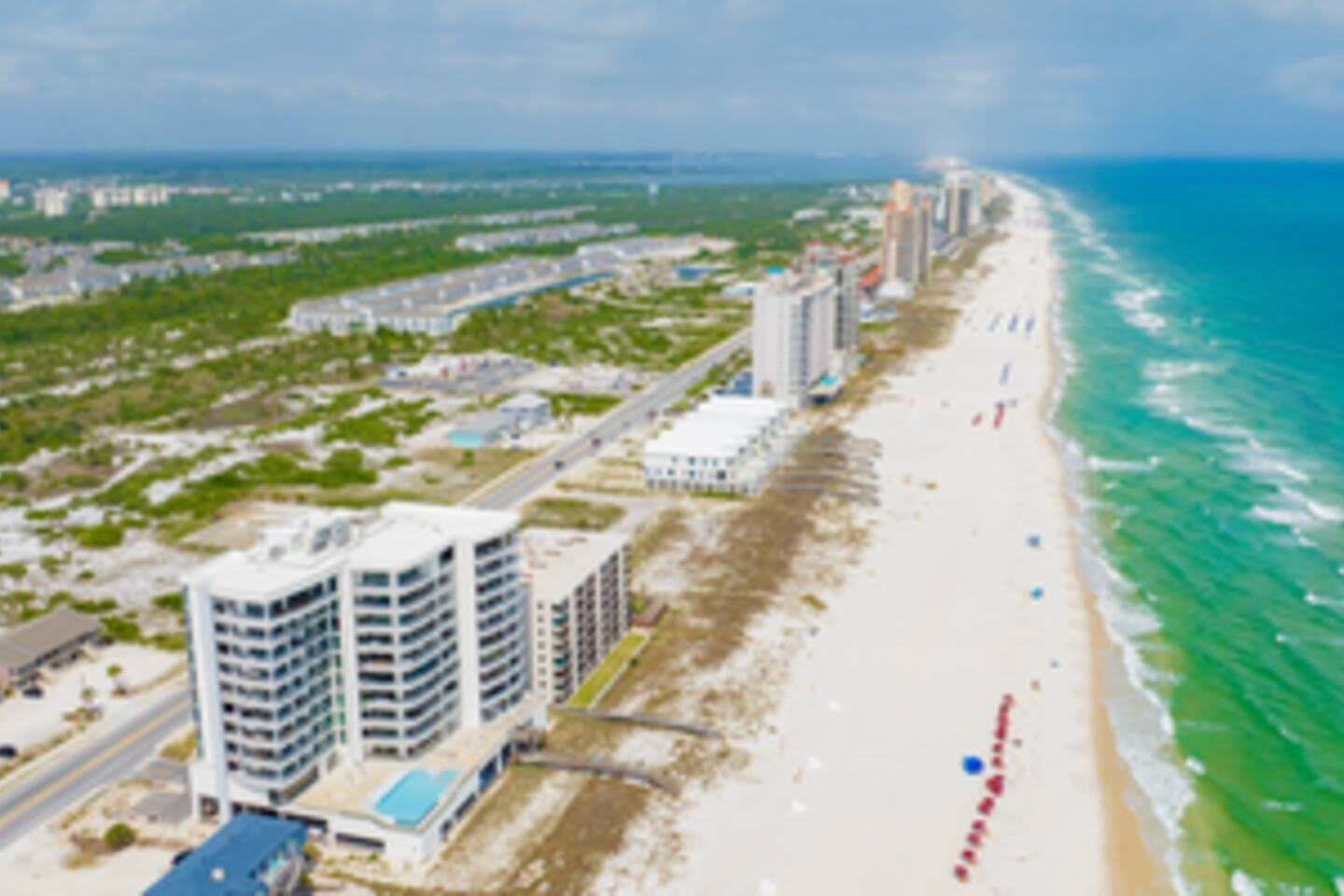 Spend the day on Pensacola Beach enjoying soft sand, clear water, and Gulf views.