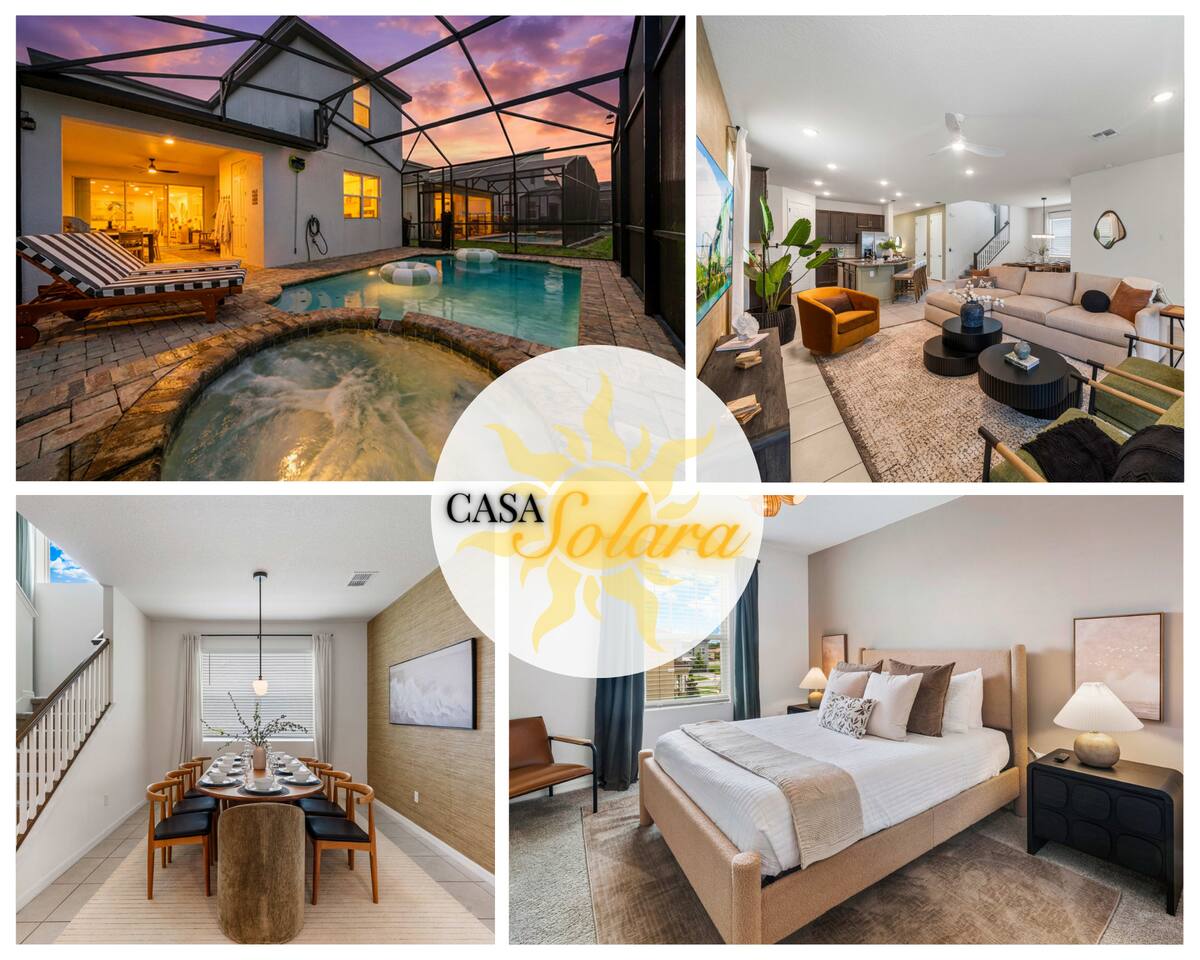 New! Casa Solara | Private Pool, Spa, Disney!