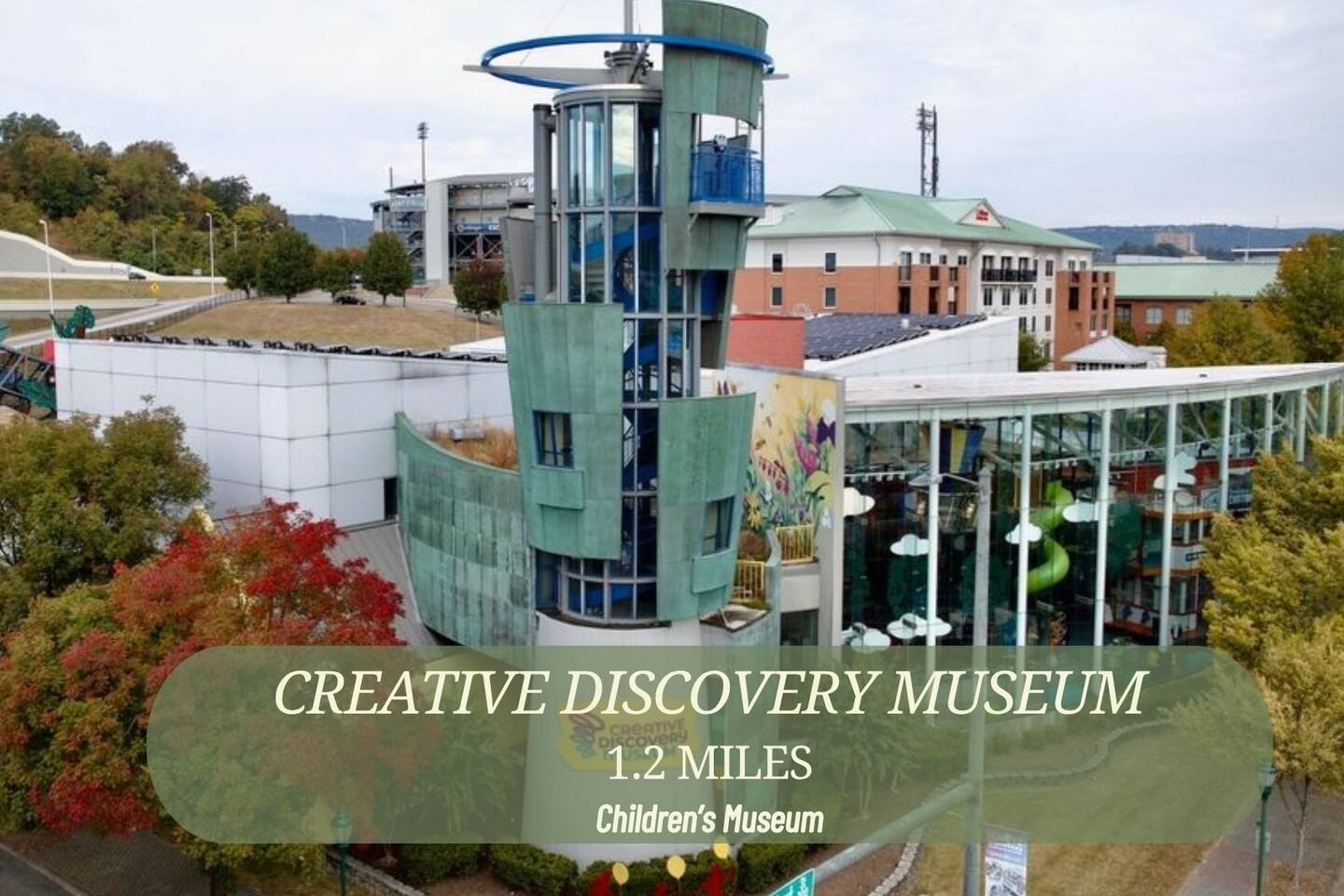 The Creative Discovery Museum, a family favorite for hands-on fun, is just 1.2 miles away.