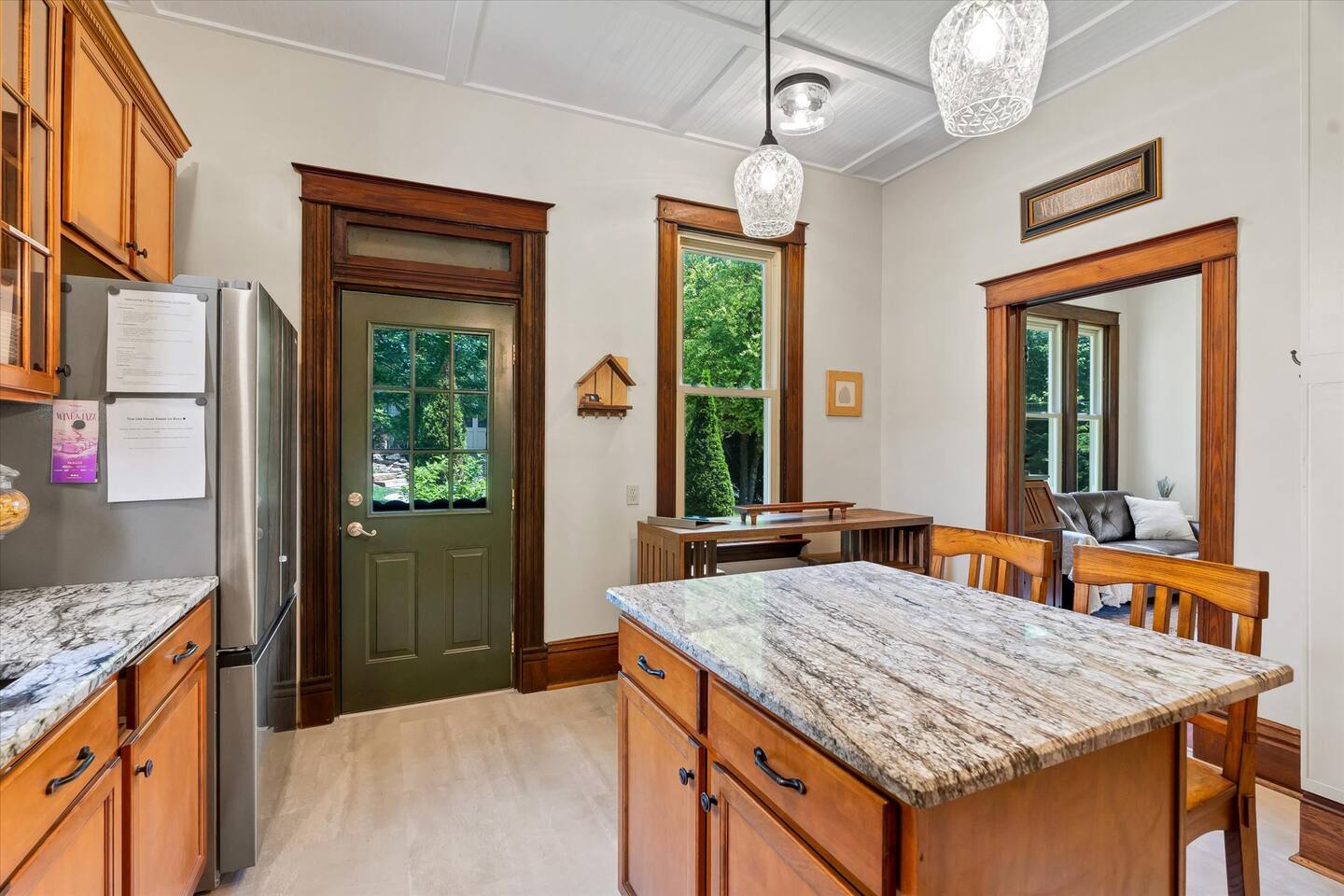 Eat in Kitchen for 6 with granite counters and stainless appliances