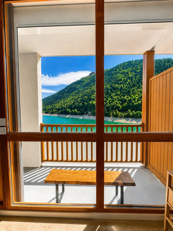 Joli studio face au lac d'Artouste. Parking privé.