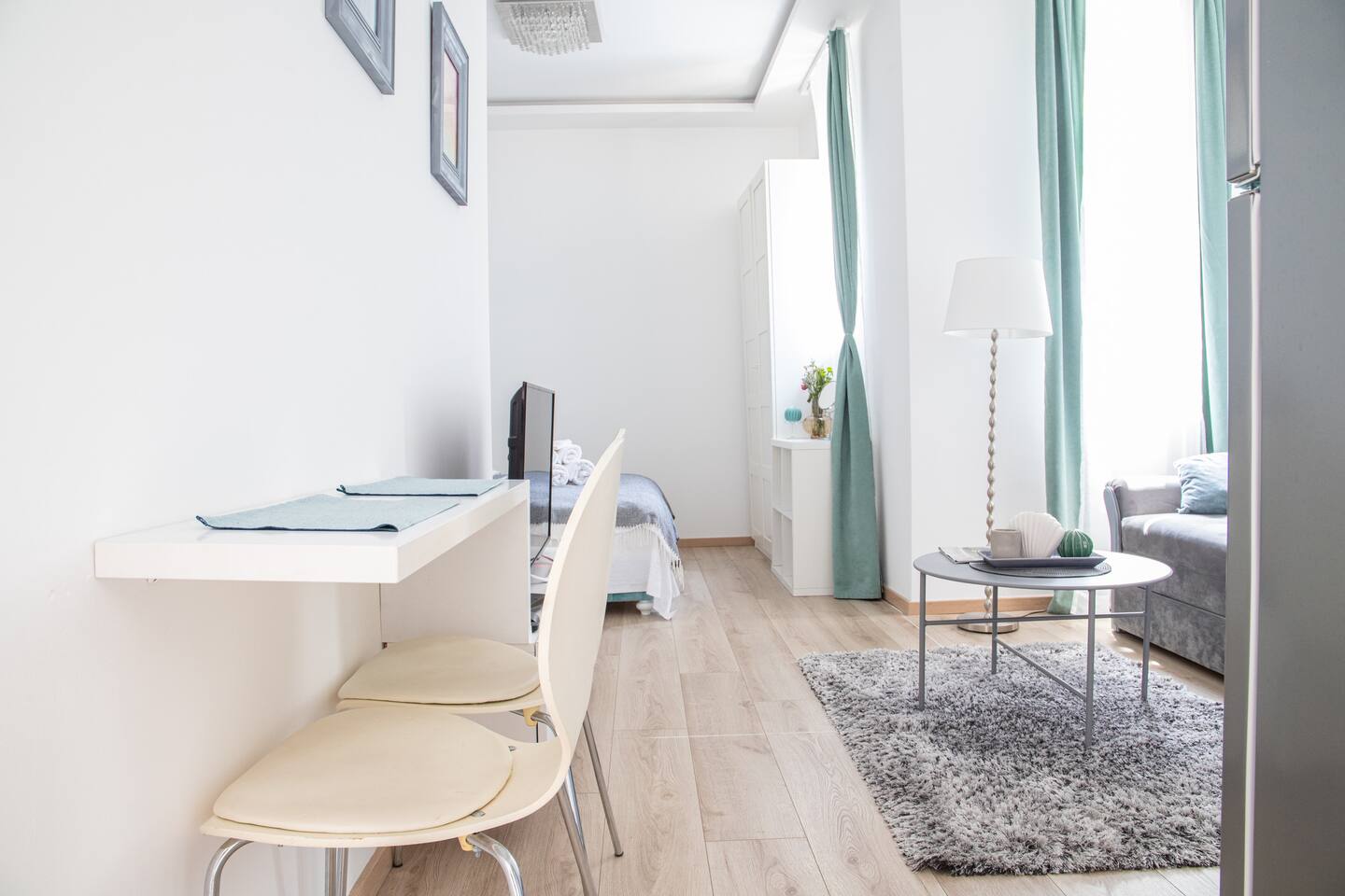 Blue apartment