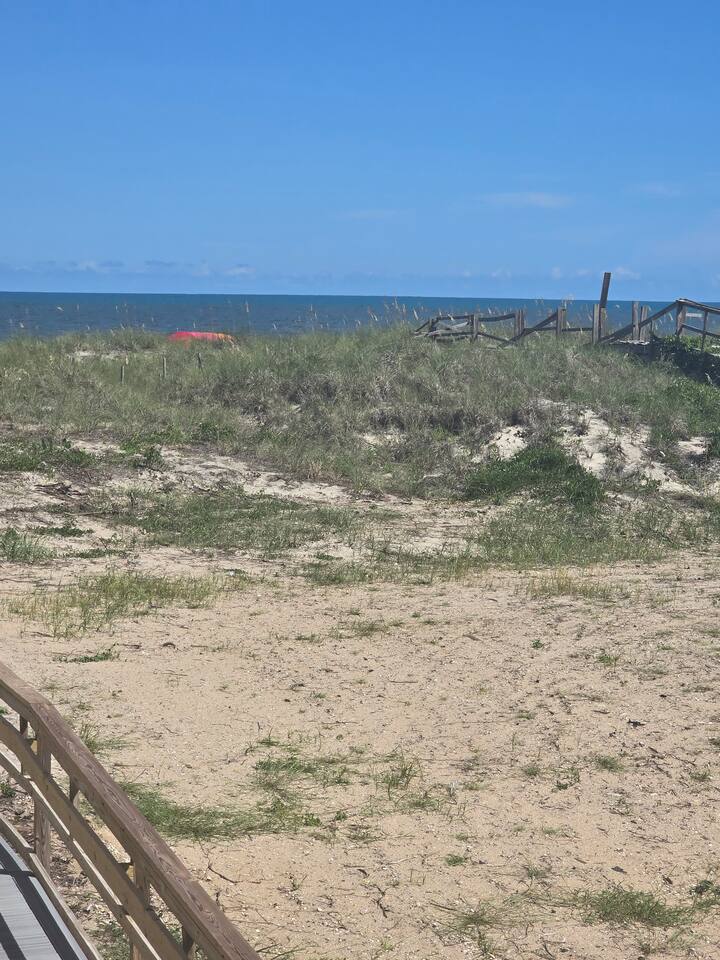 This is our view from the porch of the condo