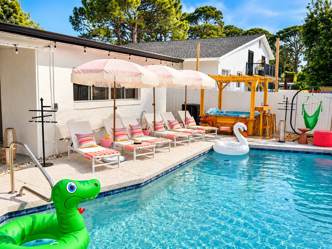 Heated Pool • Hot Tub • Pickleball • Game Room