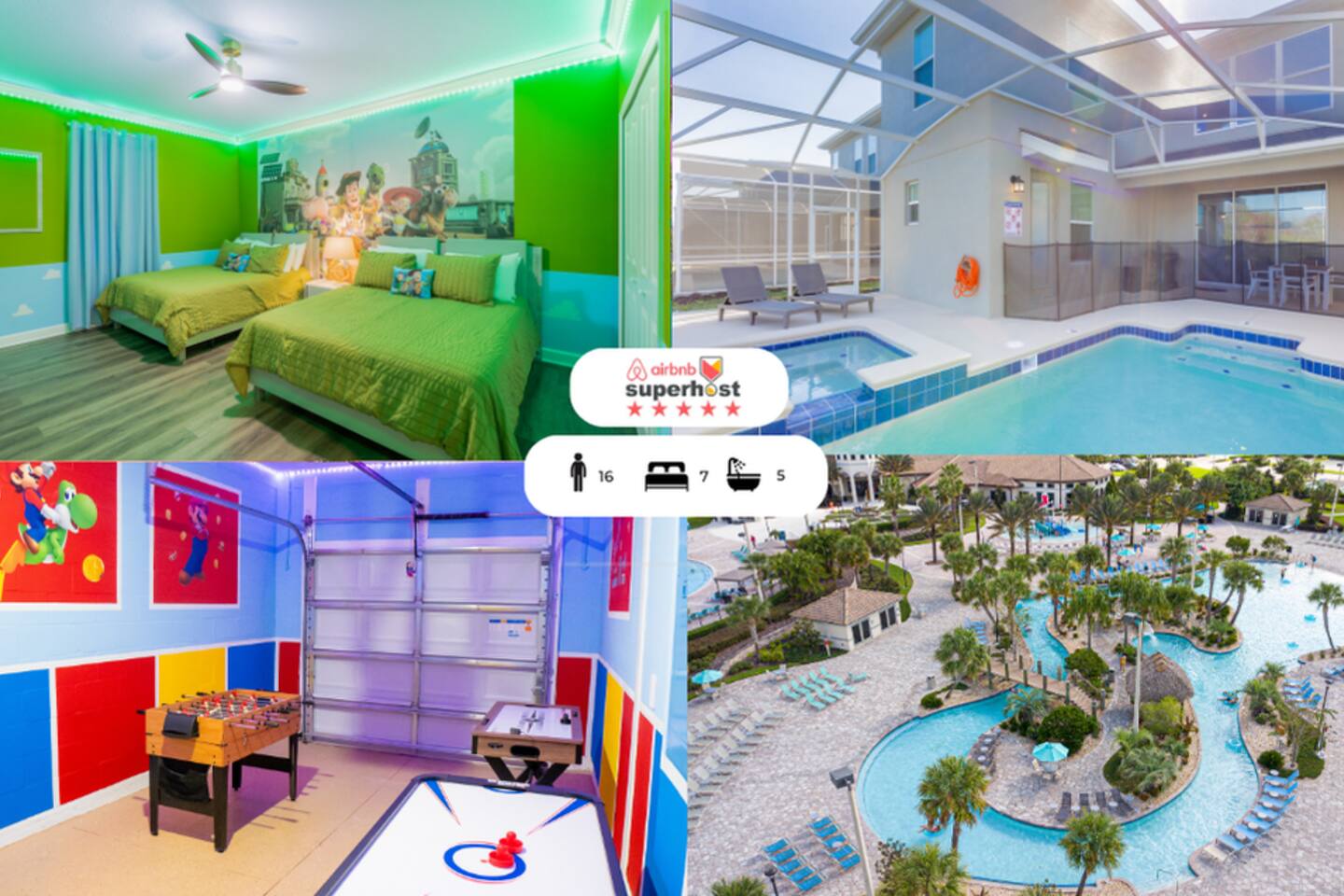 No Airbnb Fees! Game Room /Pool /SPA /Grill 289731