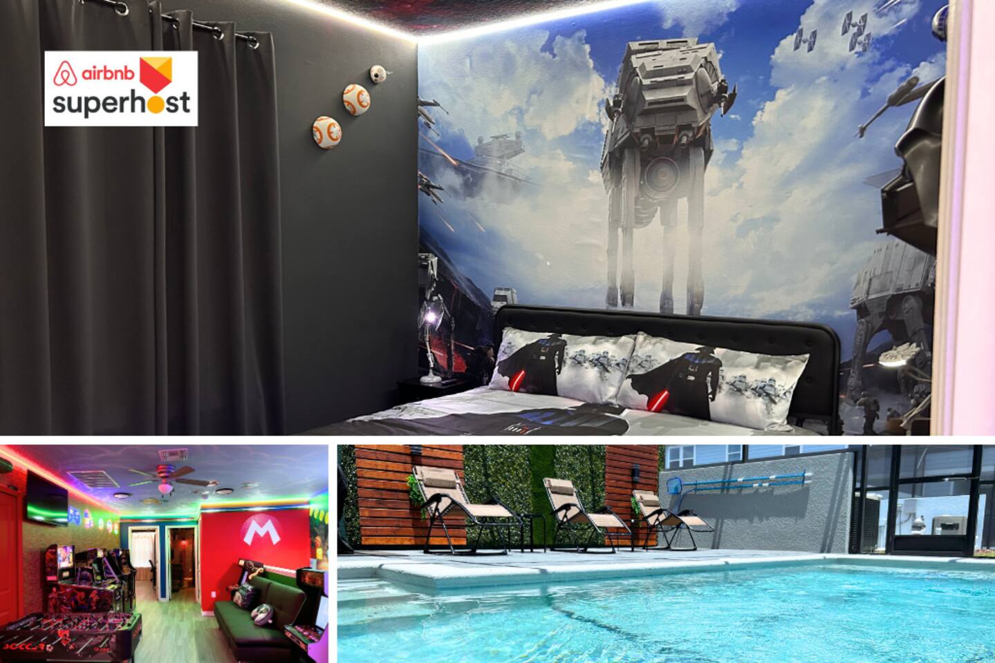 Incredible Thematic House w/ Pool Game Room 243341