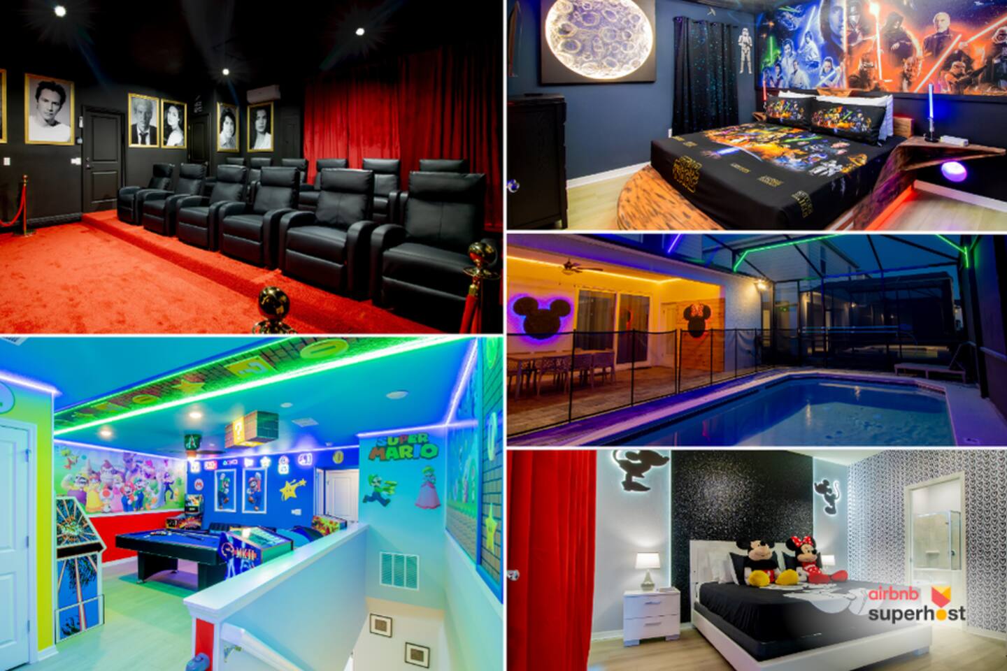 Brand New Themed House w Pvt GameRoom&Pool 2159871