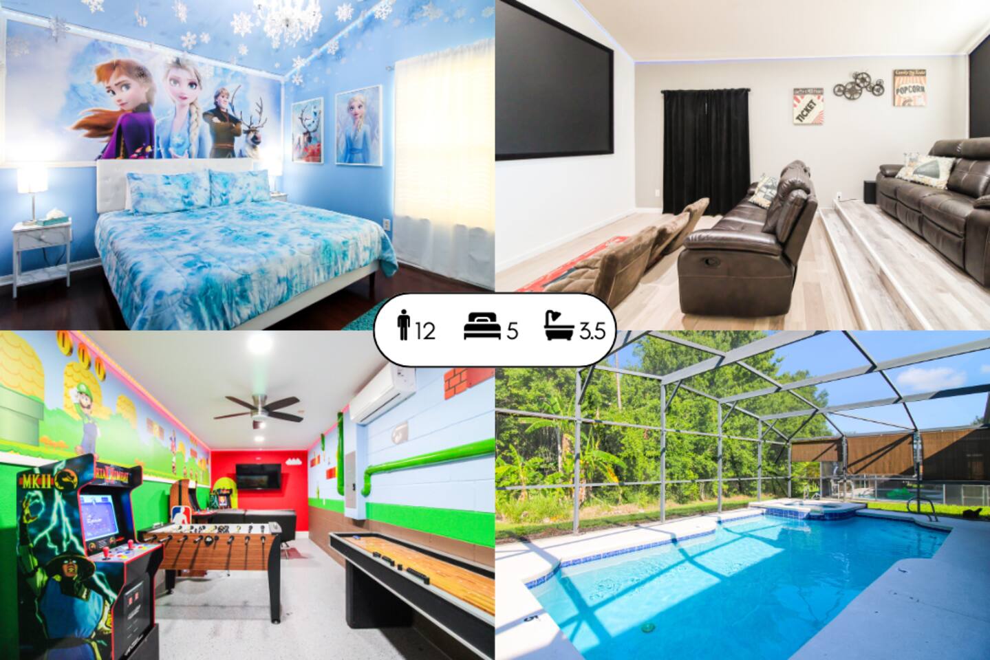 Amazing Thematic House. SPA/Pool & Game Room 21811