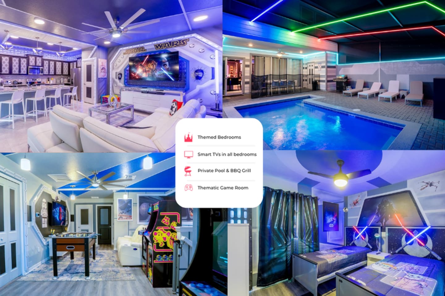 Star Wars Villa w/ Private Pool & Game Room 238021