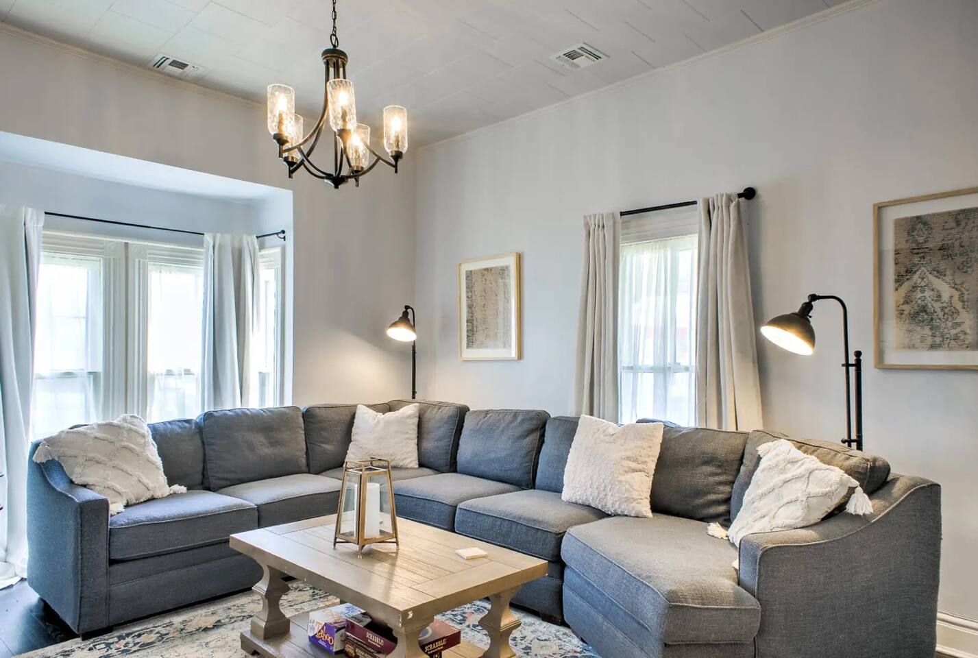 Plenty of room for friends and family to gather together.