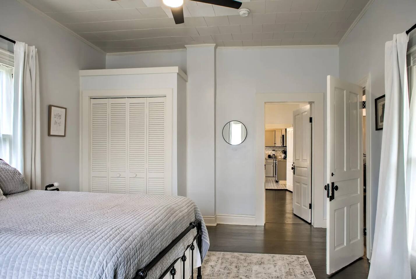 Abundant drawers and closets.