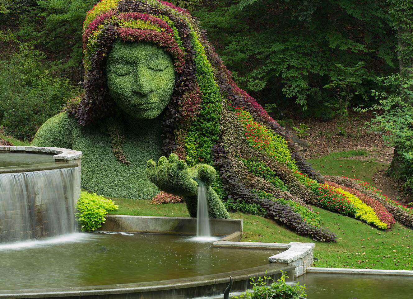 See the iconic Earth Goddess at the Atlanta Botanical Garden! Explore 30 acres of lush botanical displays - just a 12-minute drive (~5 miles) away.