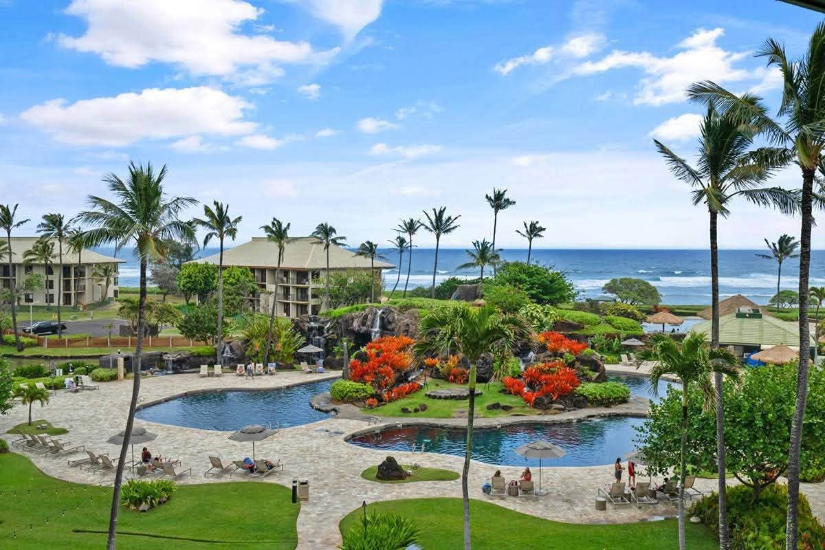 Resort-style pools, tropical gardens, and stunning ocean views