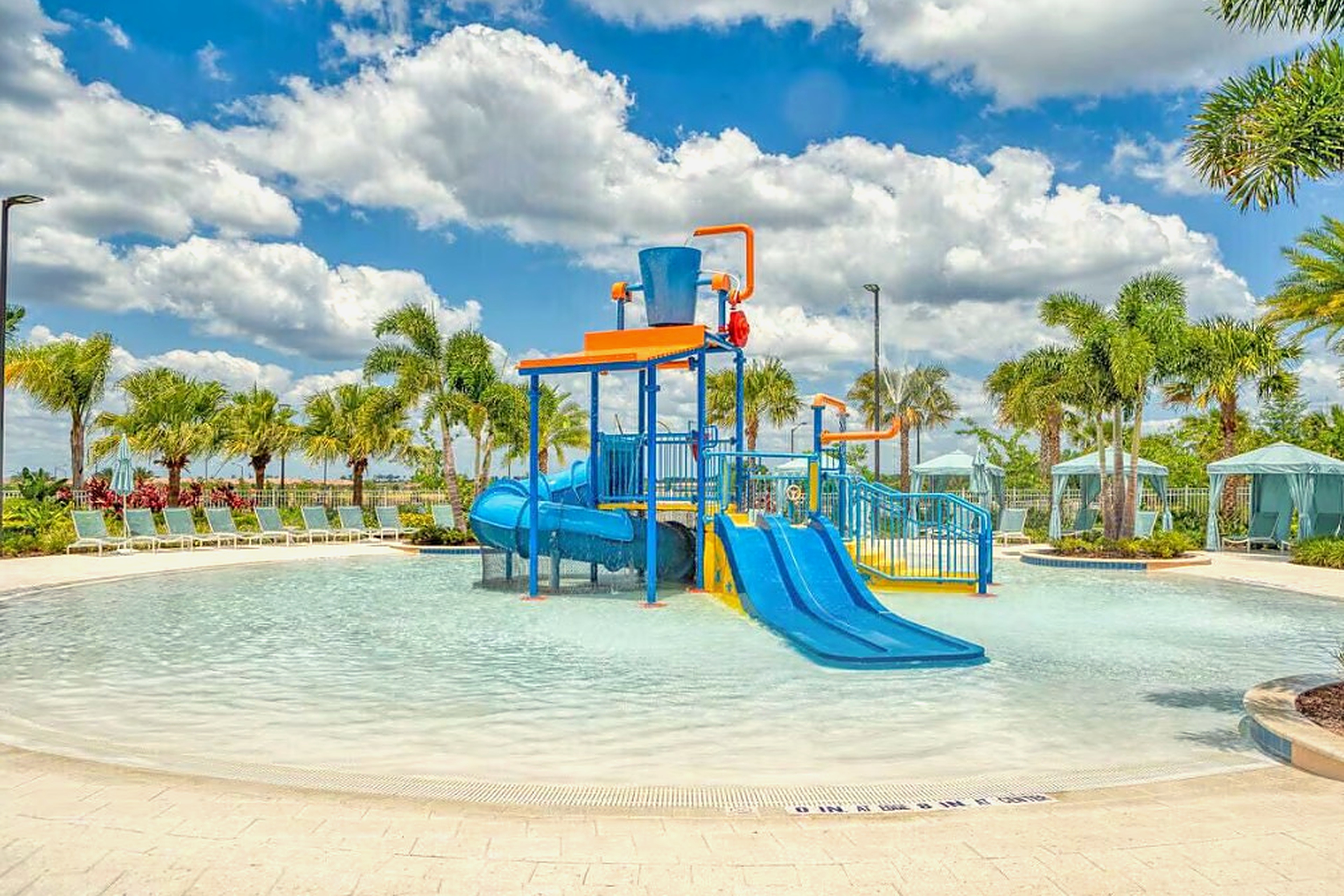 Free access to Resort splash pool with slides, cabanas, and tropical vibes. Fun for the whole family with free parking on site. Don't forget to enjoy the bar & grill