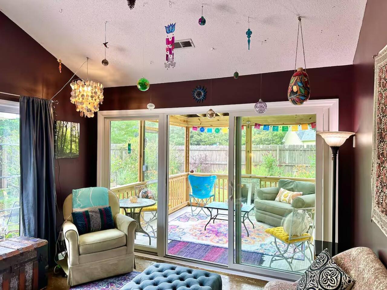 Boho Retreat in Durham | Garden & Screened Porch
