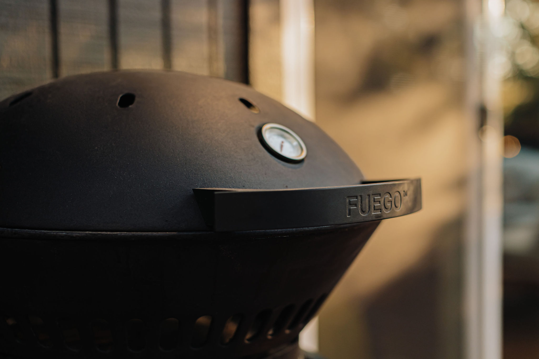 Modern outdoor grill for easy alfresco dining and evening cookouts