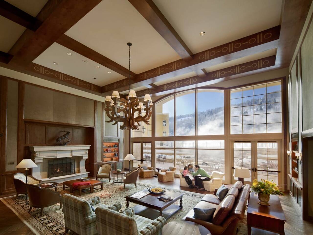 THE RITZ-CARLTON CLUB, VAIL RESORT AND SPA LOBBY AND VIEWS OF DECK, DINNING, SKIING, HIKING, BIKING