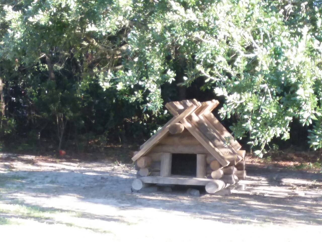 Log Cabin Dog House