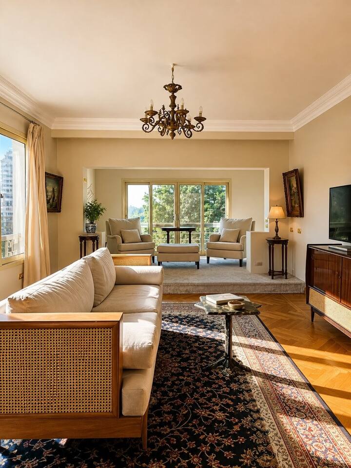 Royal Retreat in Dokki • Spacious with Nile View