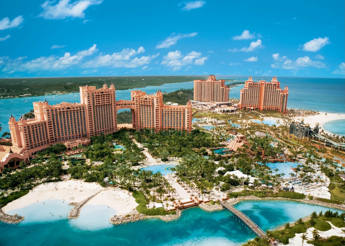 Spectacular oceanfront resort with lagoons, pools, and white-sand beaches