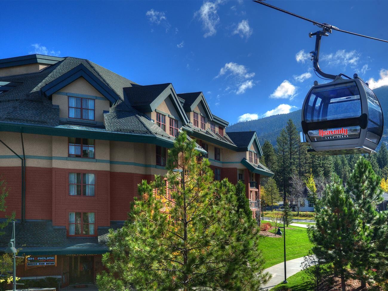Mountain lodge steps from the gondola with beautiful alpine surroundings