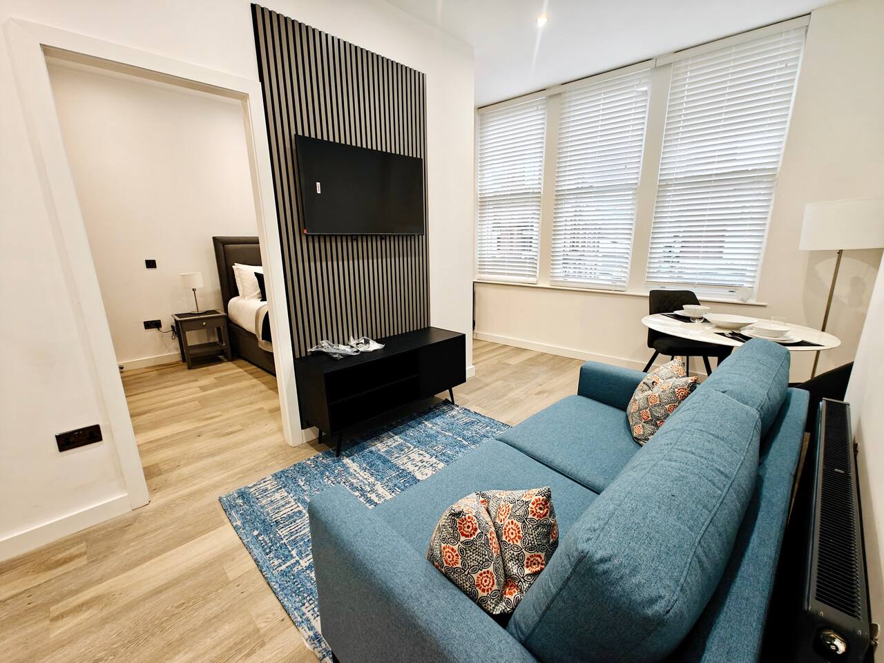Contemporary 1-Bed Flat by Bury Metro link
