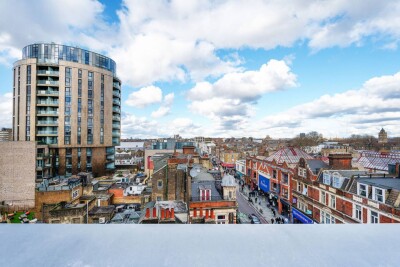 View over Dalston's rooftops from the apartment