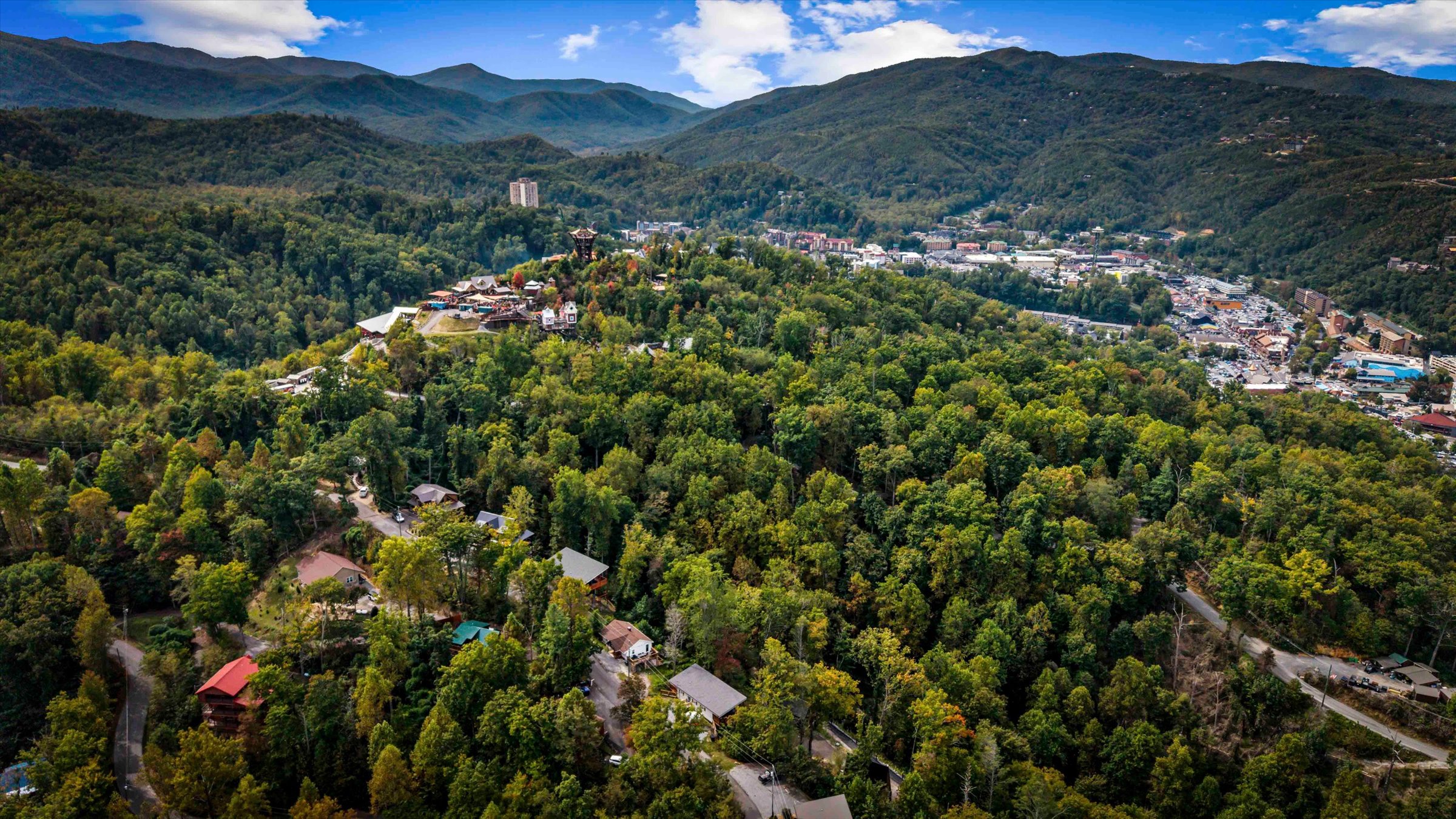 Private mountain retreat nestled in the trees near town views