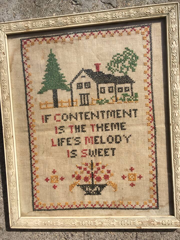 "Peaceful, with some antiques around for atmosphere"