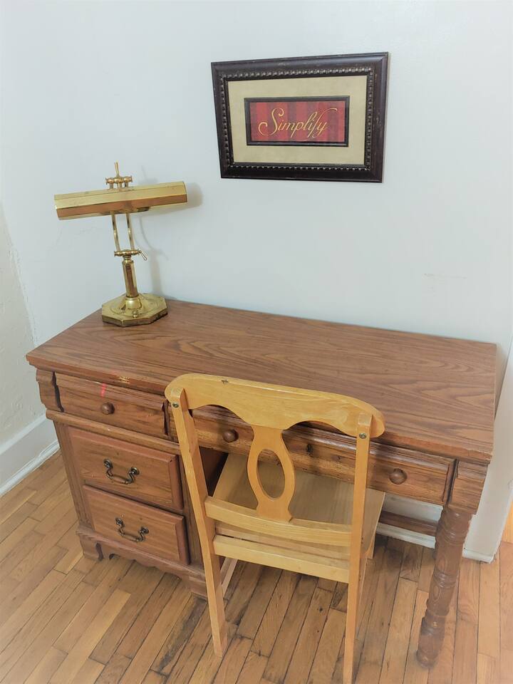 Desk for laptop or paperwork,