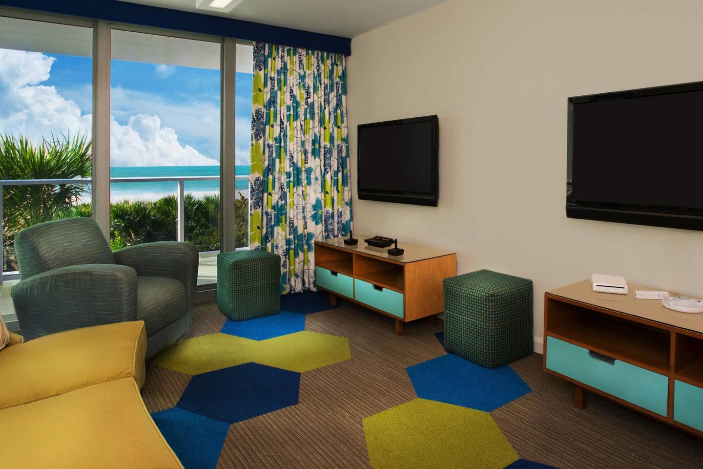 Marco Island Crystal Shores Resort- Living Area