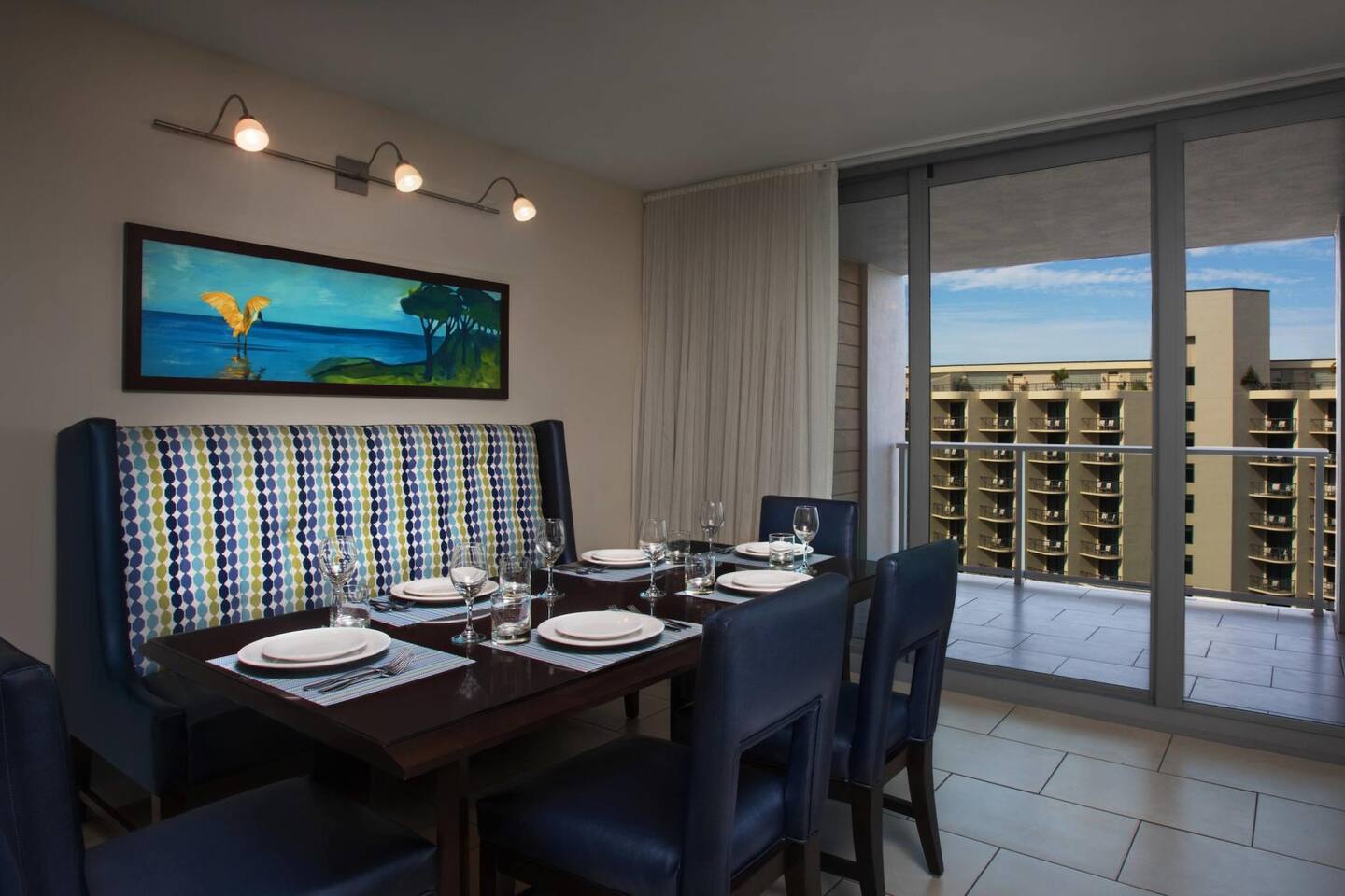Marco Island Crystal Shores Resort- Living Area Dinning