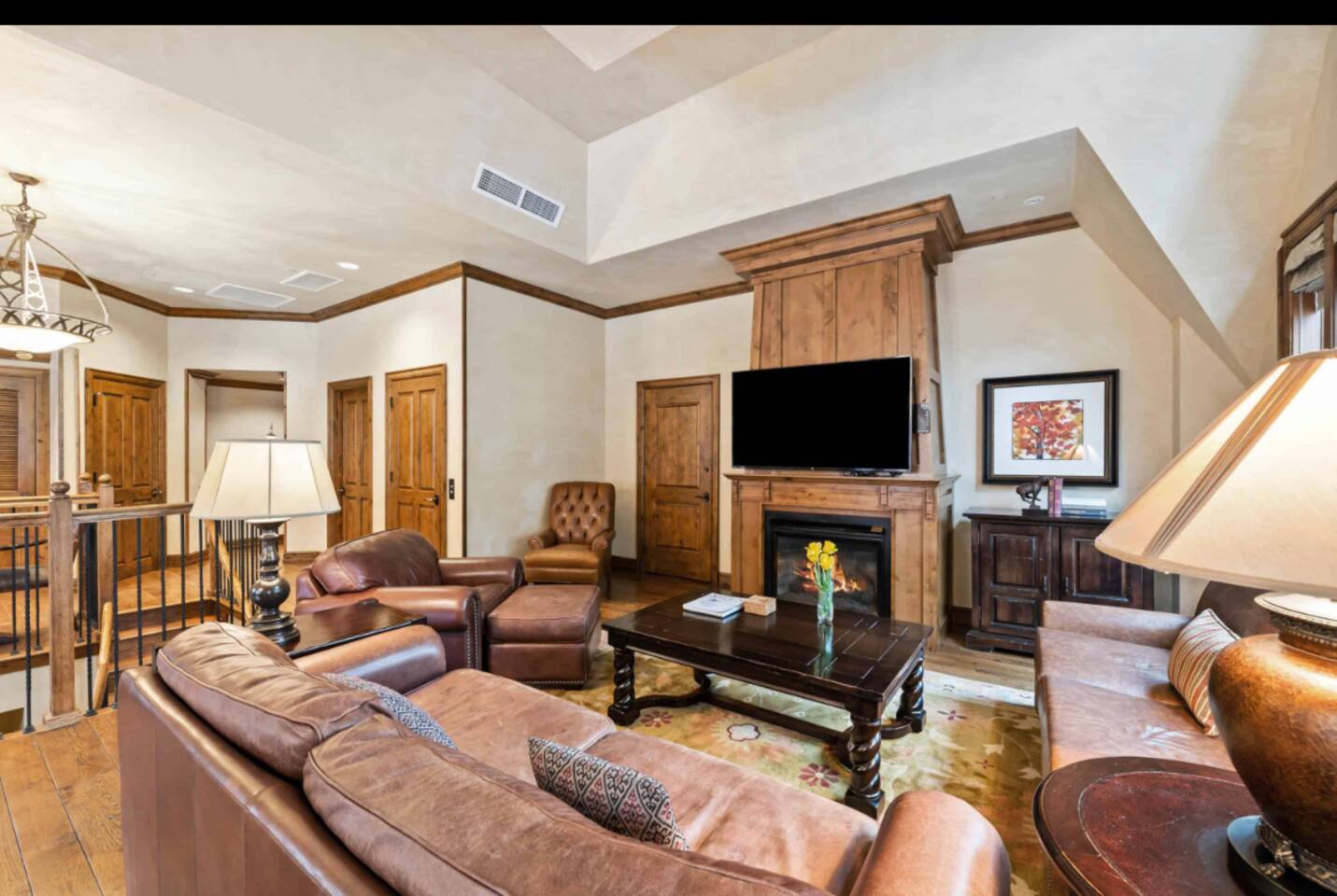 Living Room with TV and Sofas