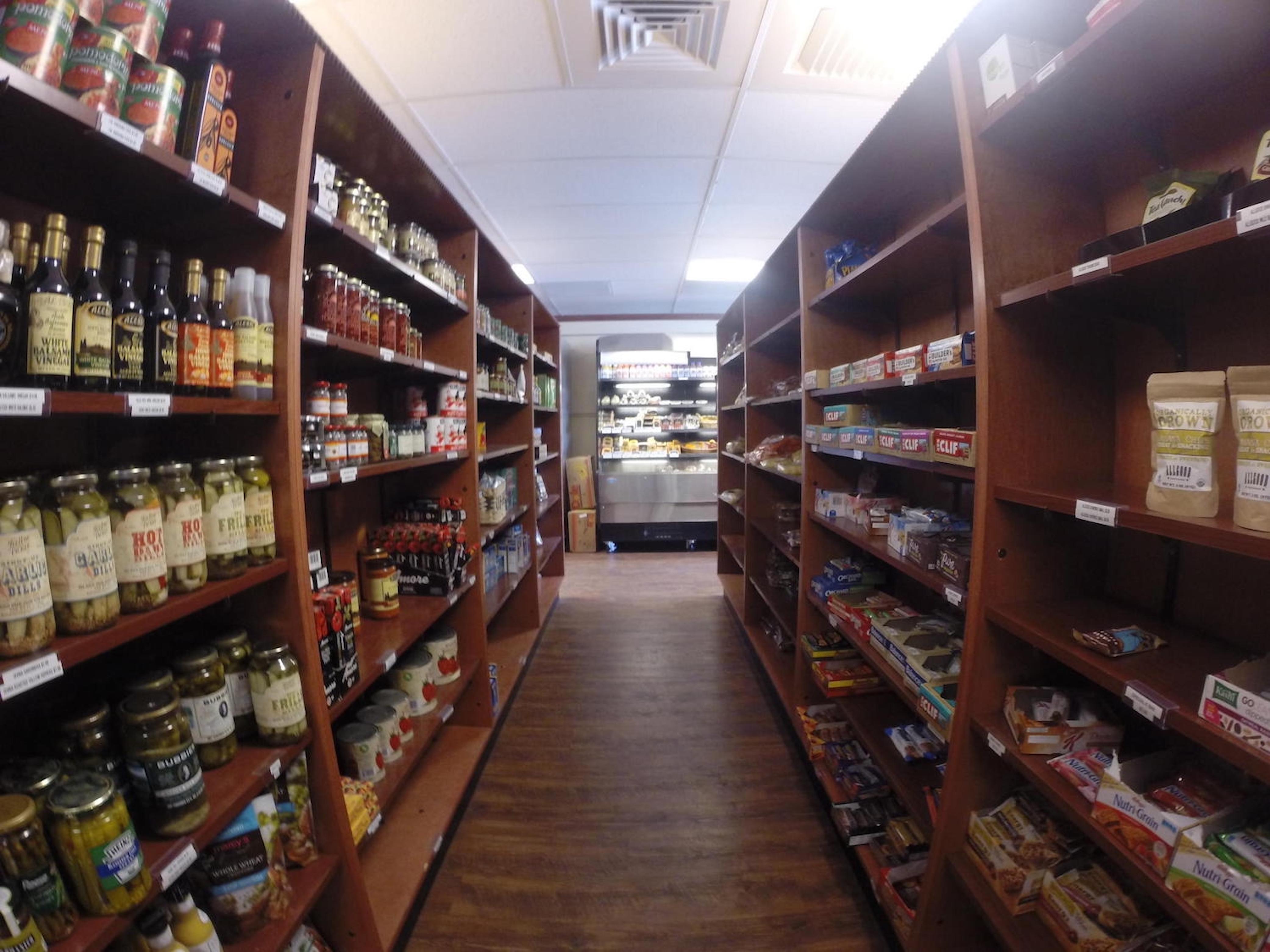Convenient on-site market with snacks, essentials, and refrigerated items