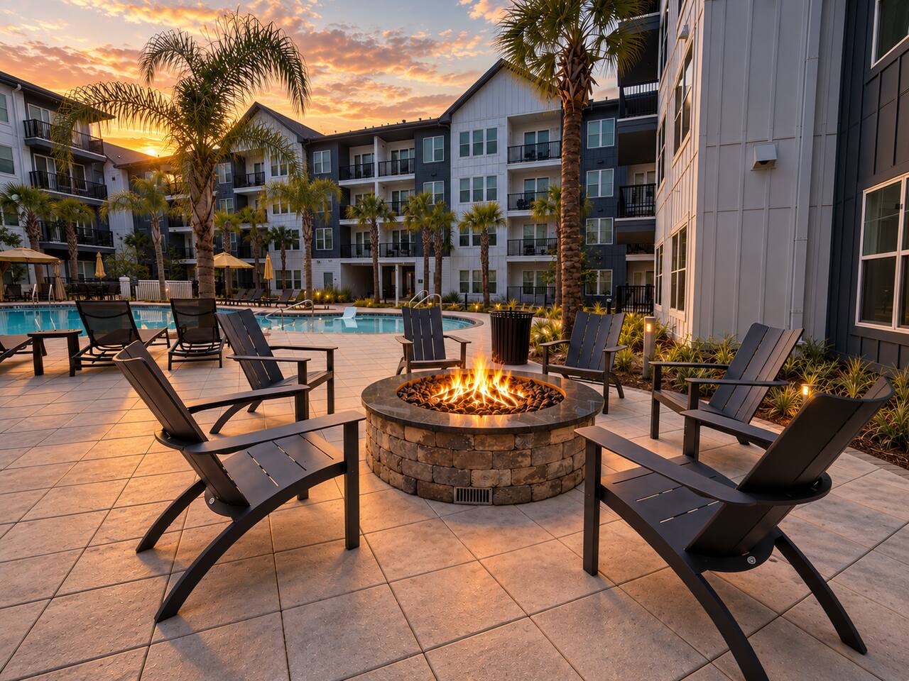 Big Home 3 Beds Balcony Pool View Gym Downtown Jax - Apartment