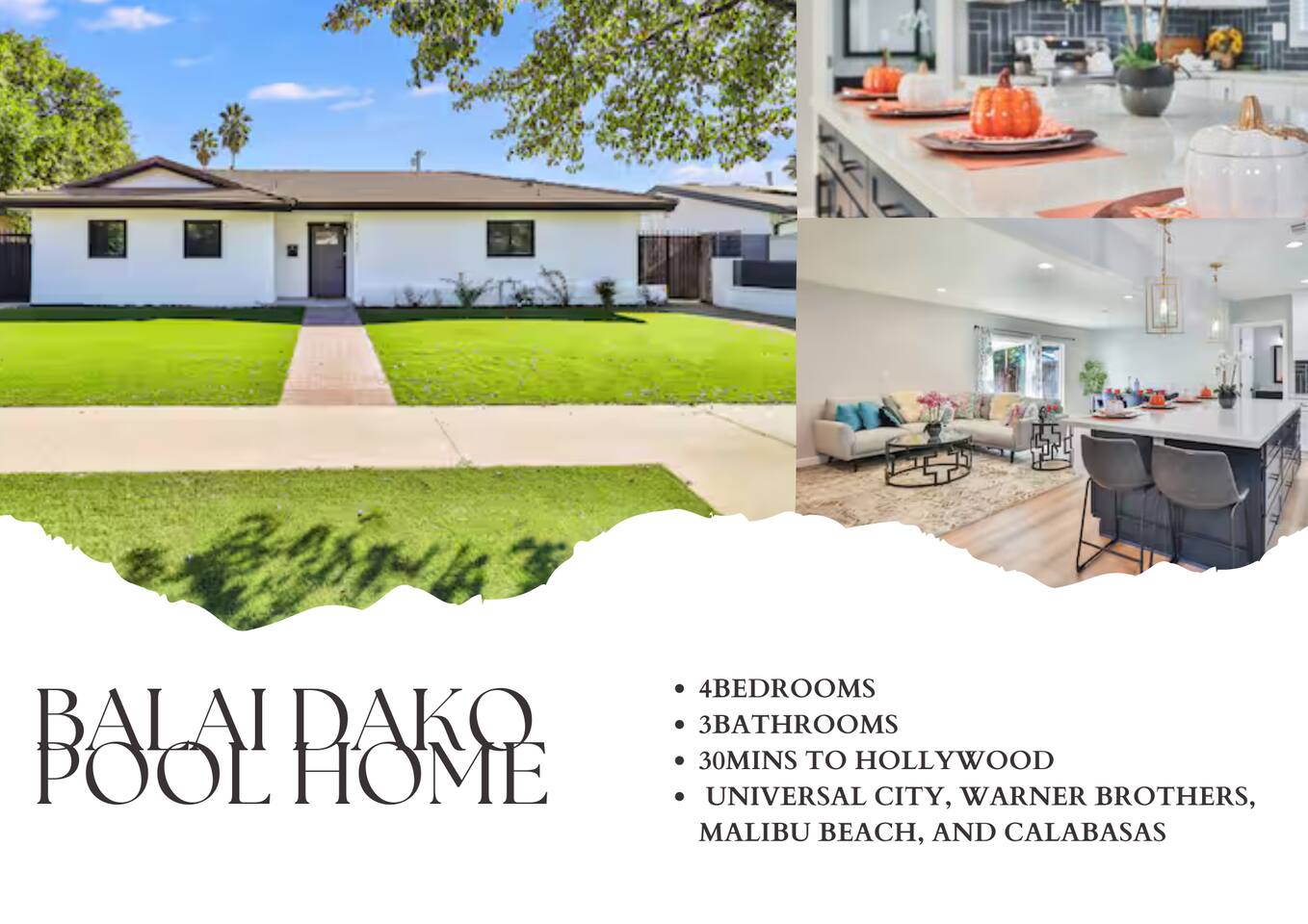 20 miles from Pacific palisades 
30 miles from Malibu
20 miles from Glendale