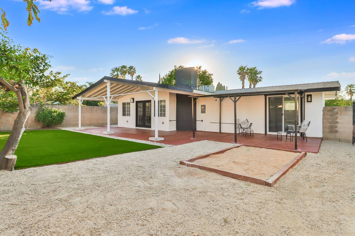 COVERED PATIO, BACKYARD WITH LAWN, OUTDOOR LIVING